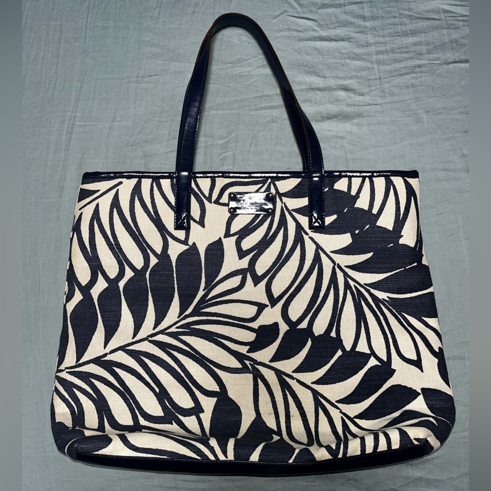 Kate Spade Leaf Print Tote Bag